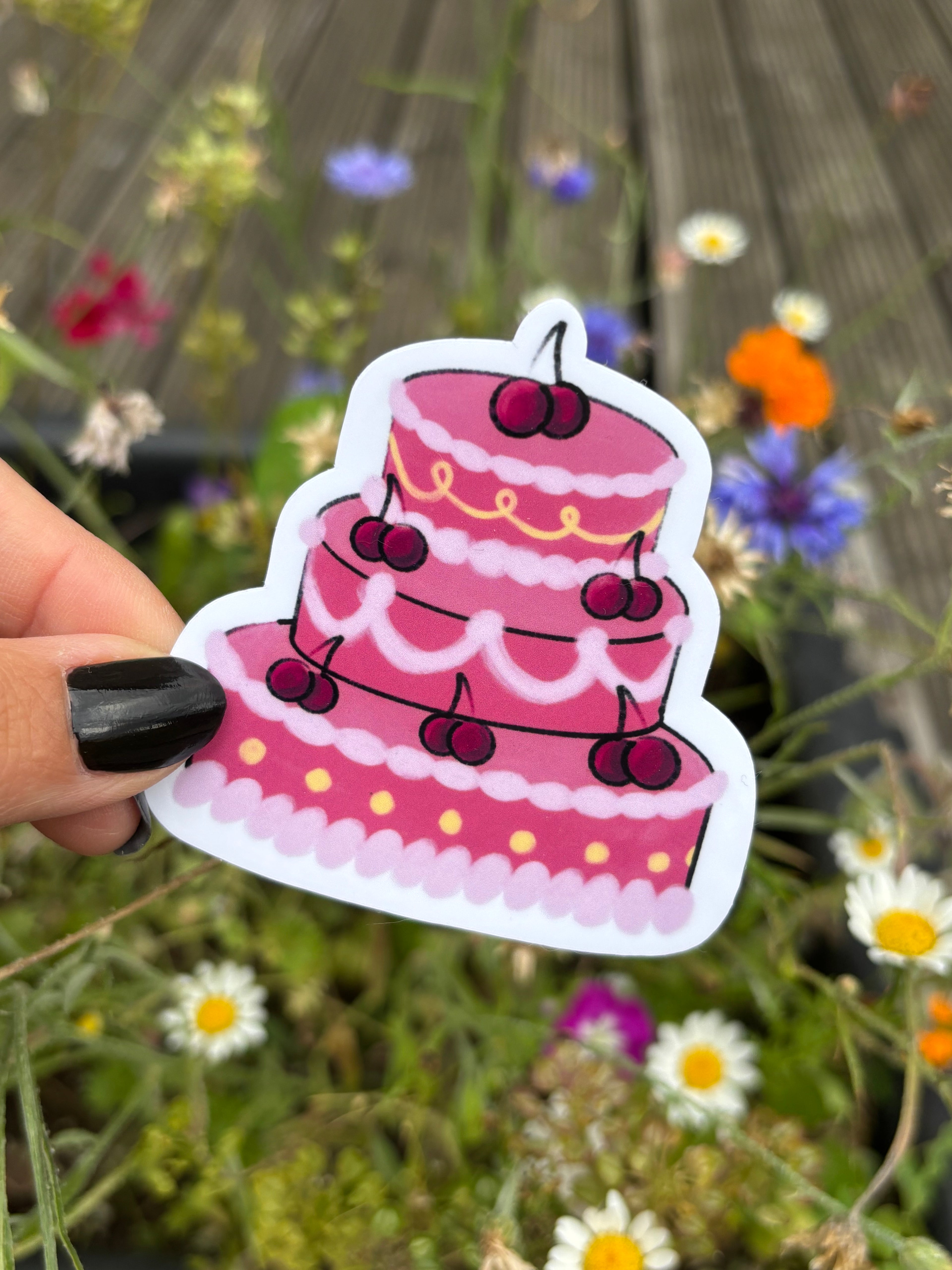 Sticker - Kirschtorte