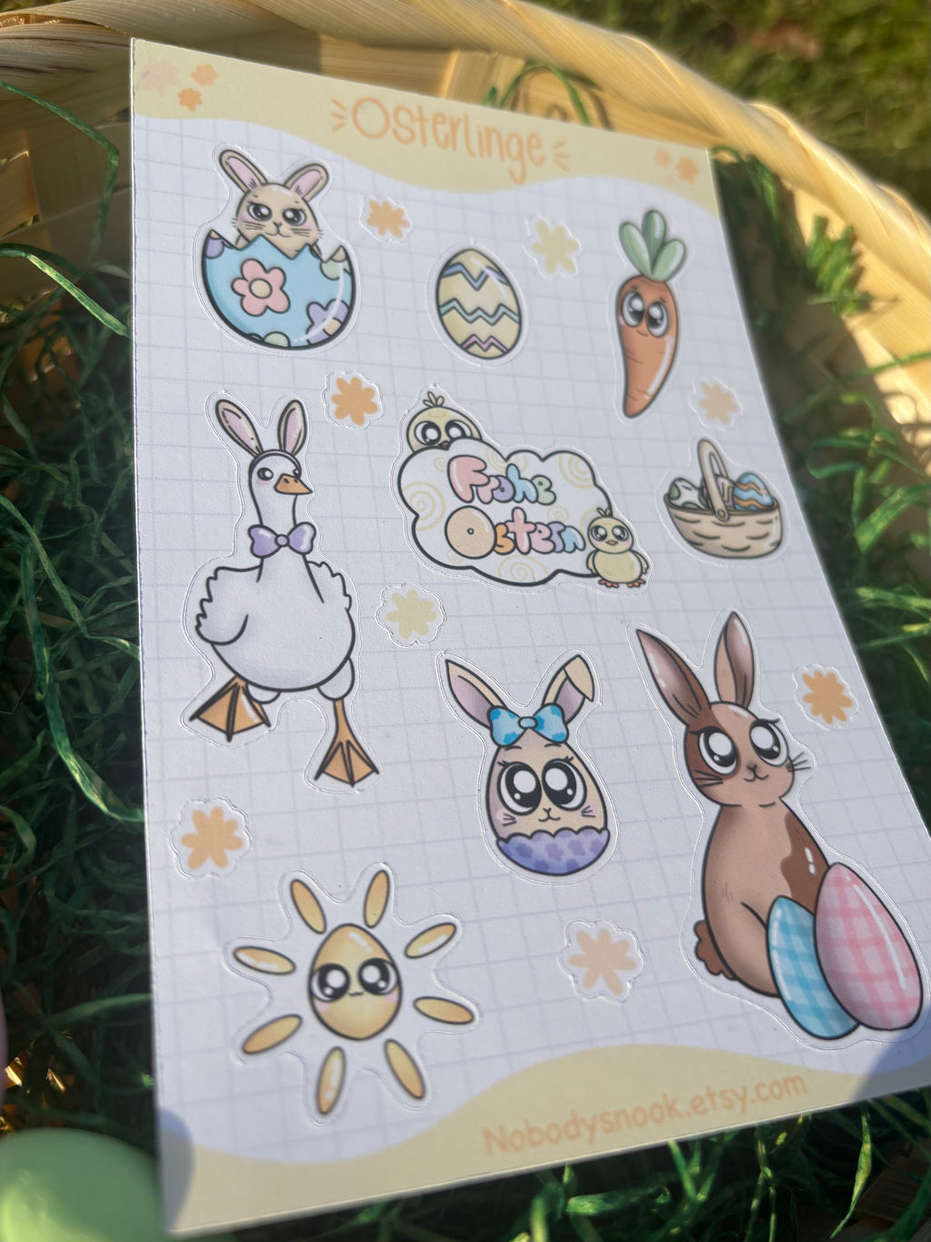 Stickerbogen - Osterlinge, Ostern