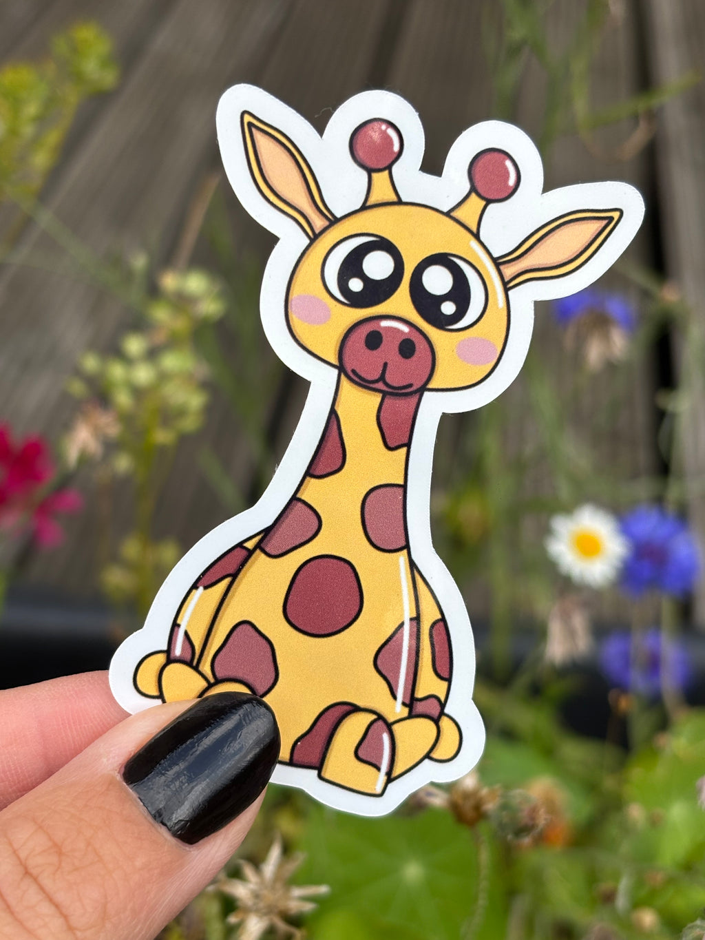 Sticker - Giraffe, mit/ohne Schal