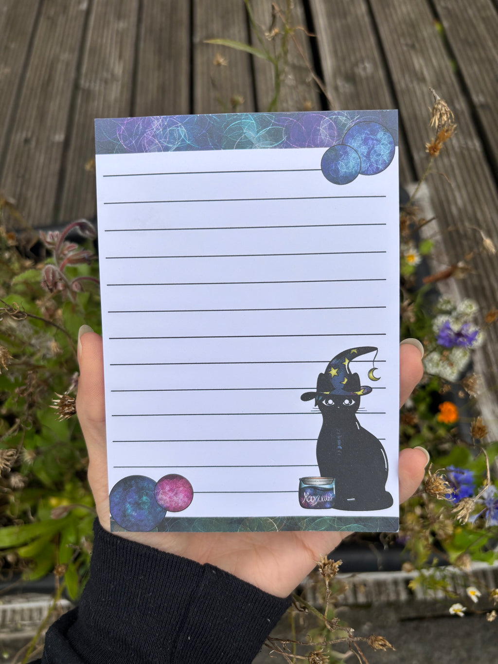 Notizblock - Hexenkatzen, A6, 50Blatt