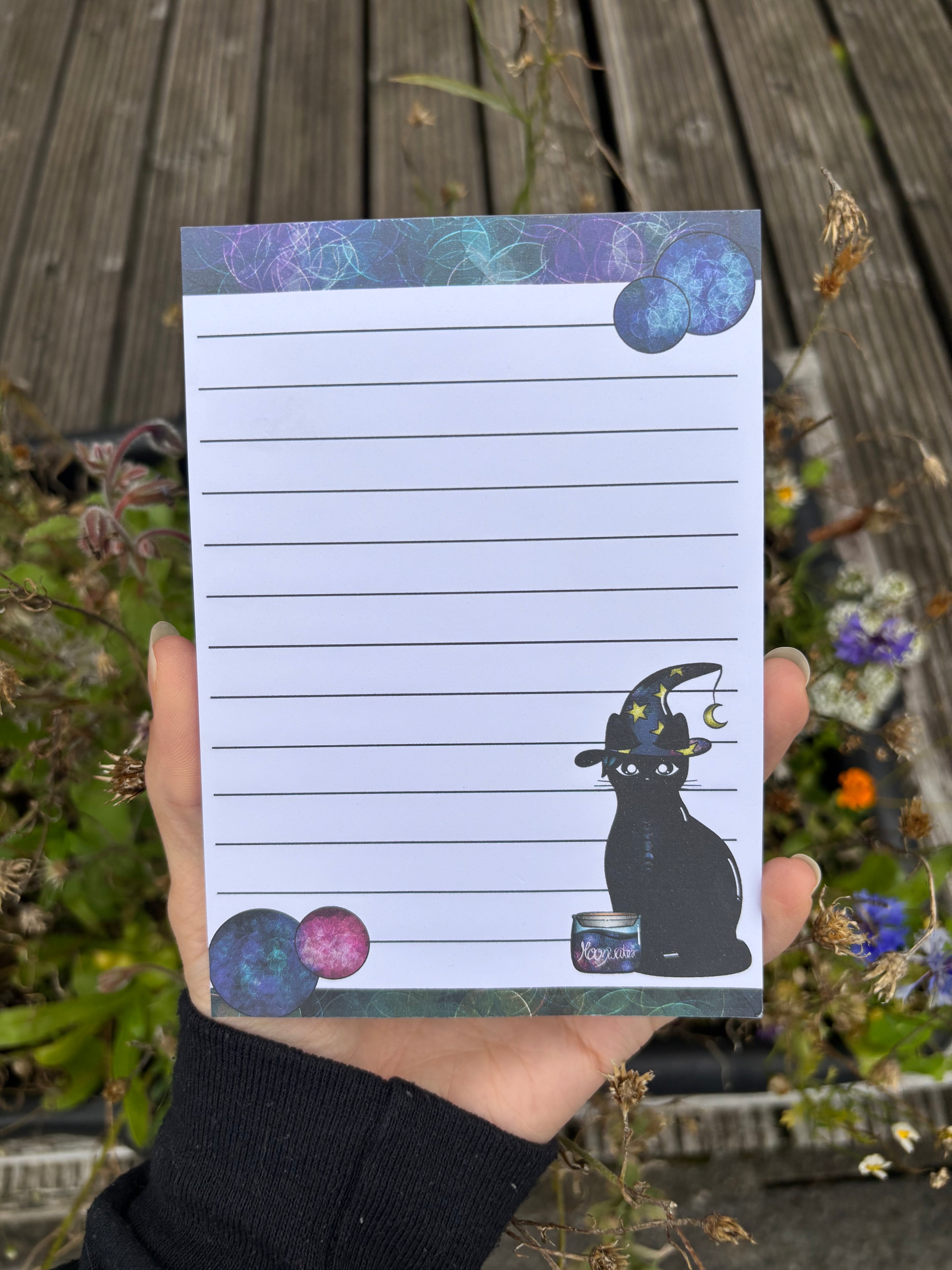 Notizblock - Hexenkatzen, A6, 50Blatt