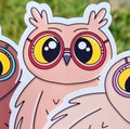 Sticker - Eulen (Brille, Monokel)