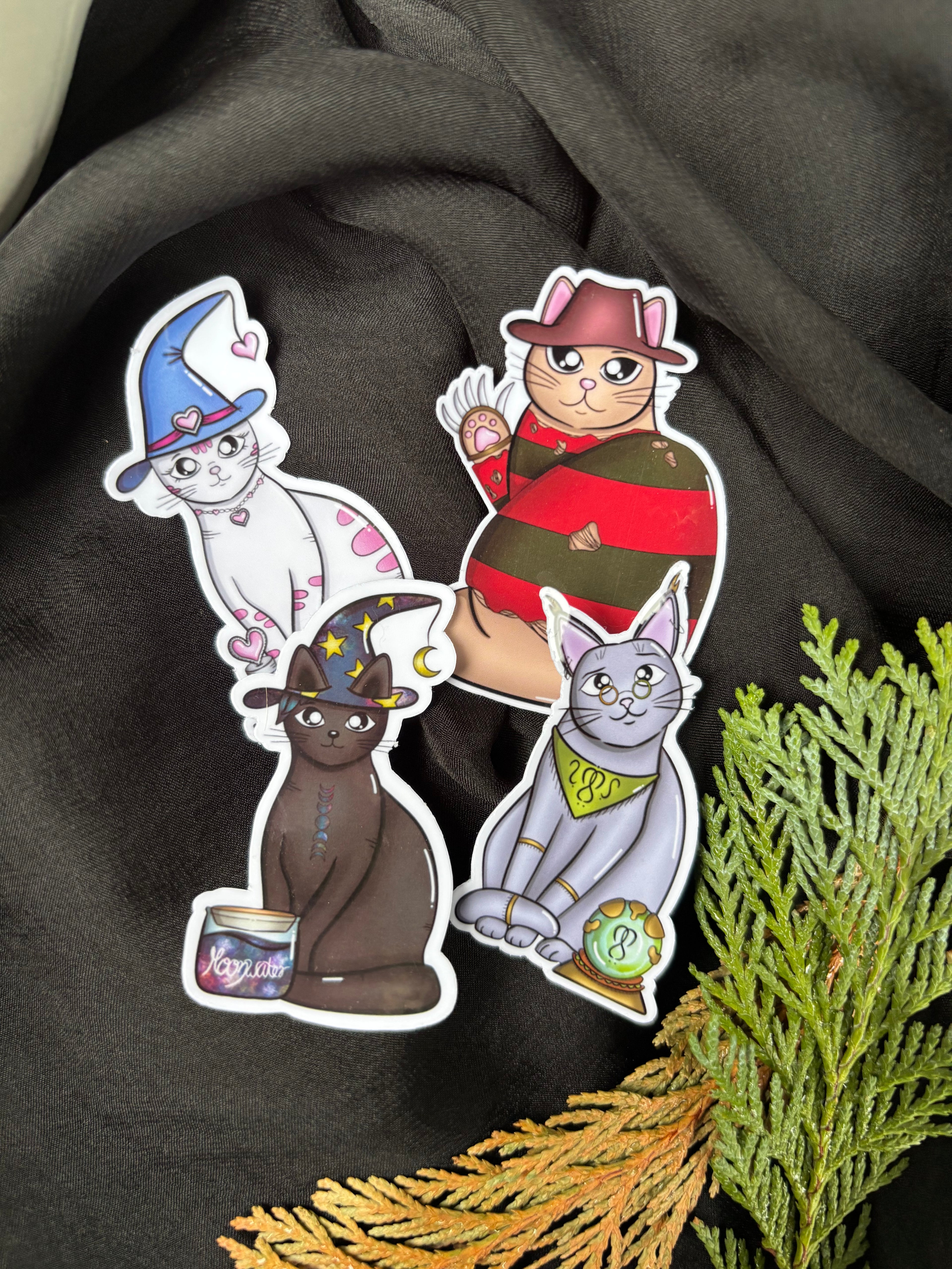 Sticker - Katzen (Halloween)