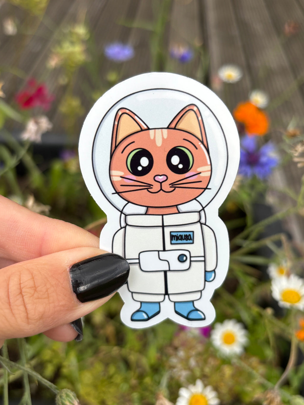 Sticker - Astronauten-Katze
