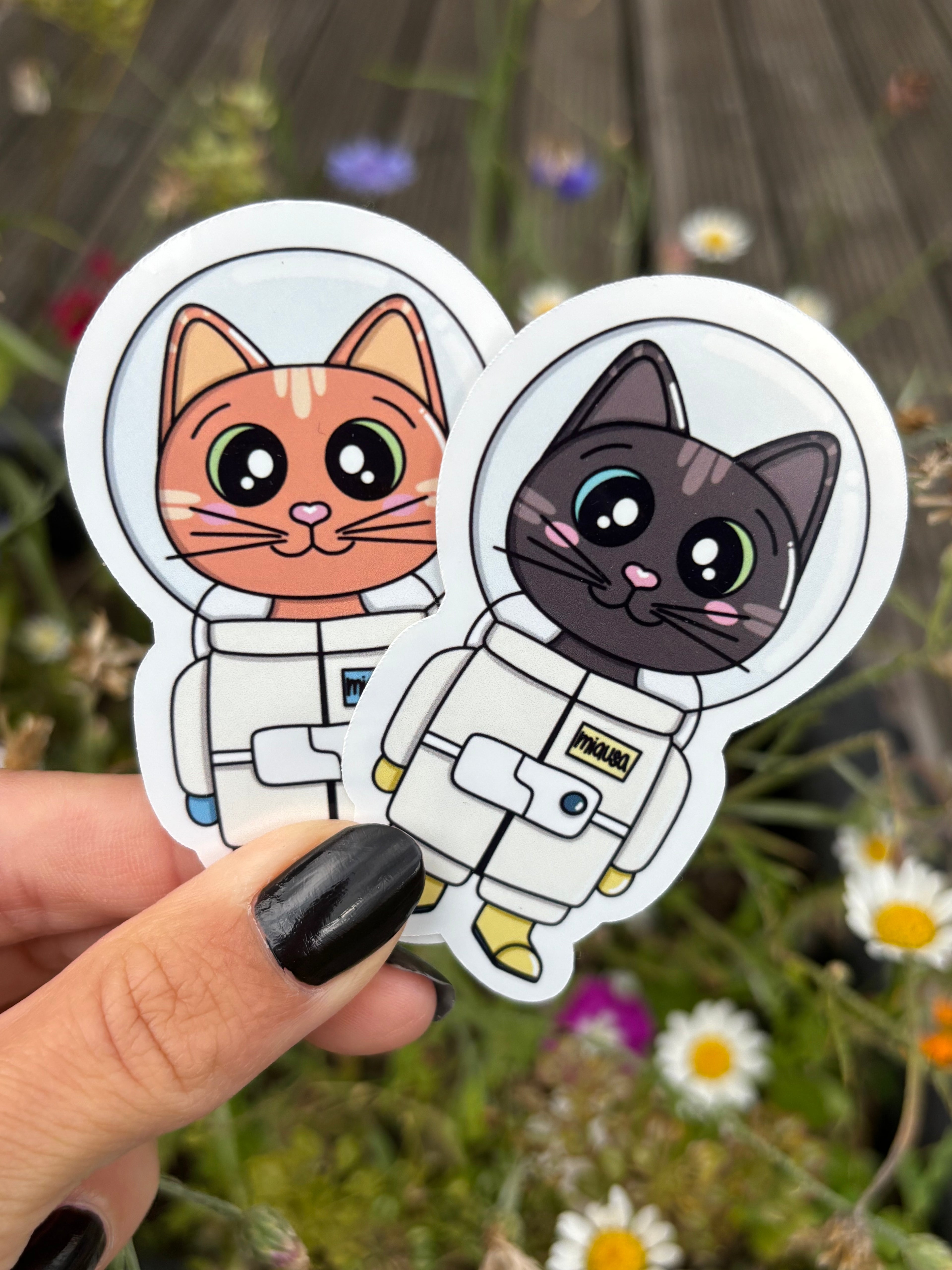 Sticker - Astronauten-Katze