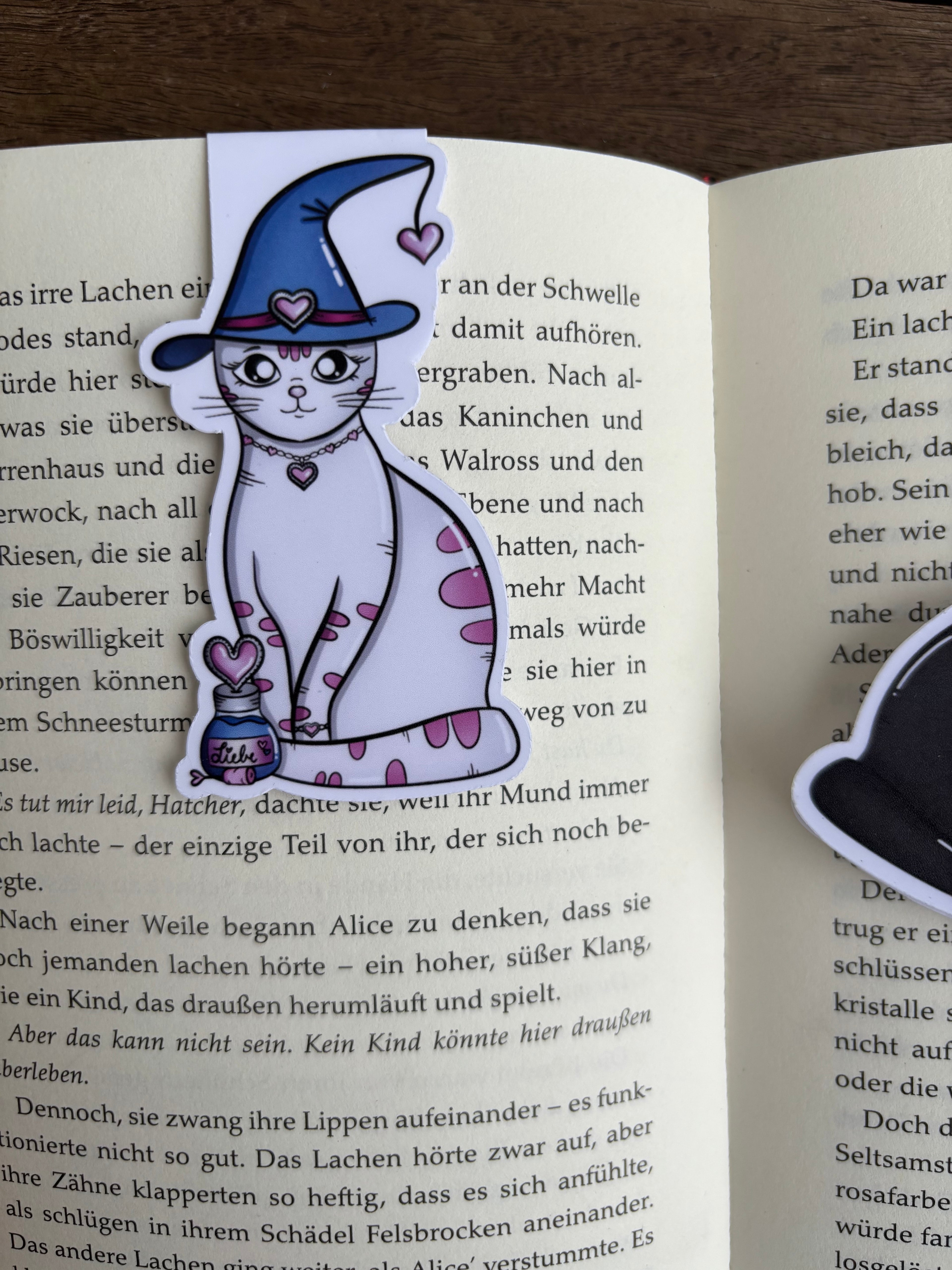 Magnetische Lesezeichen - Hexenkatzen
