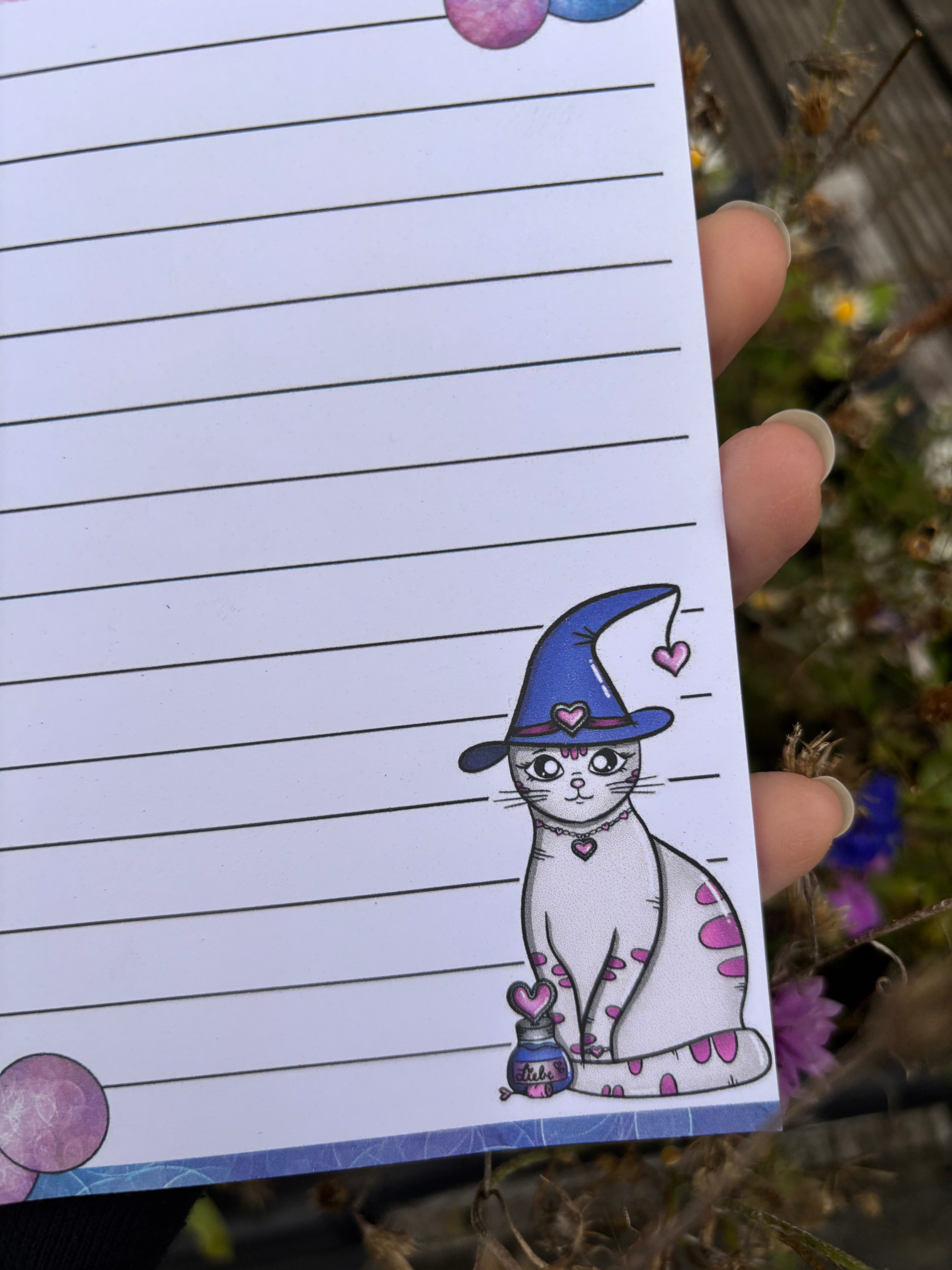 Notizblock - Hexenkatzen, A6, 50Blatt