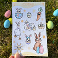 Stickerbogen - Osterlinge, Ostern