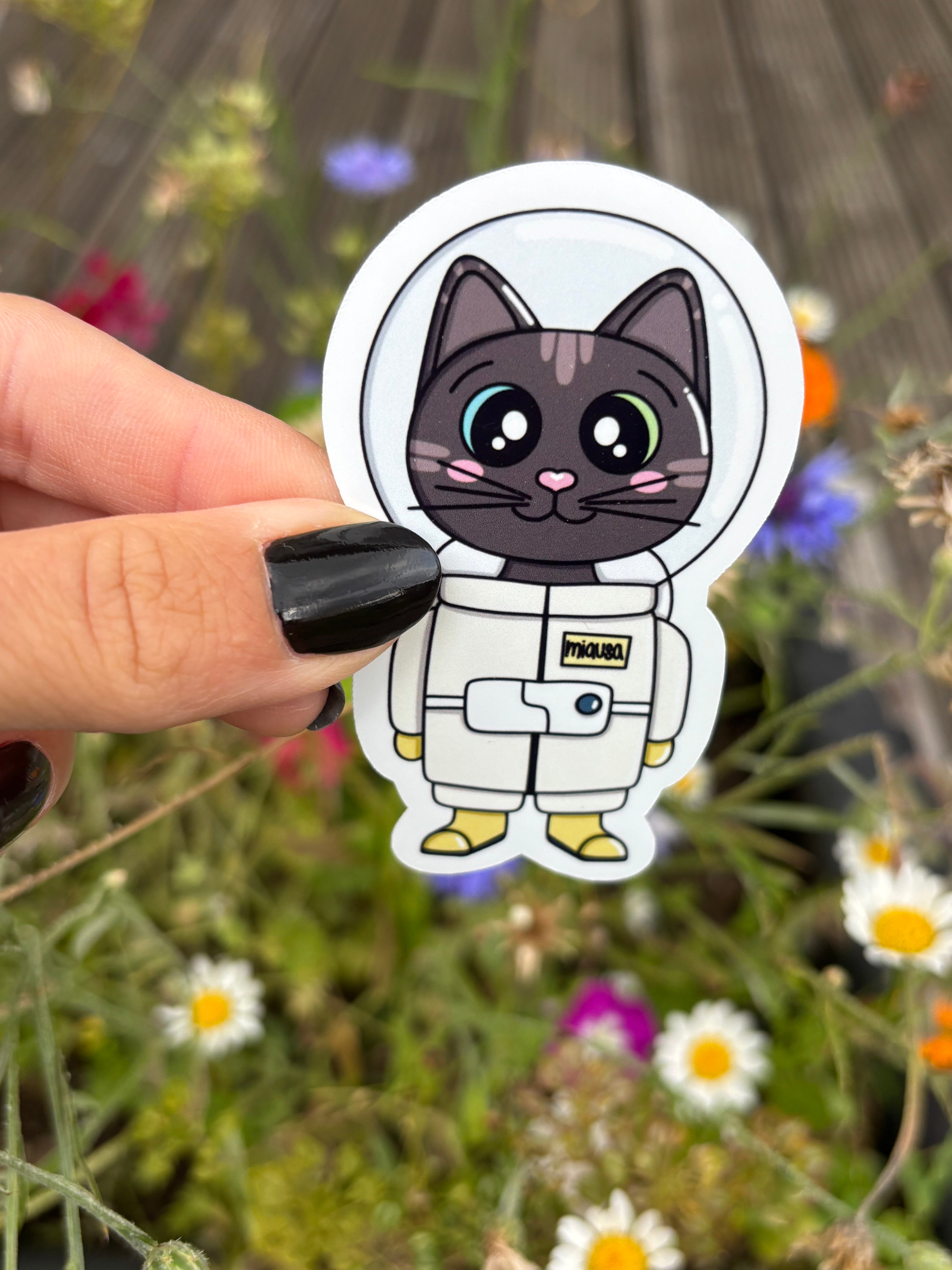 Sticker - Astronauten-Katze
