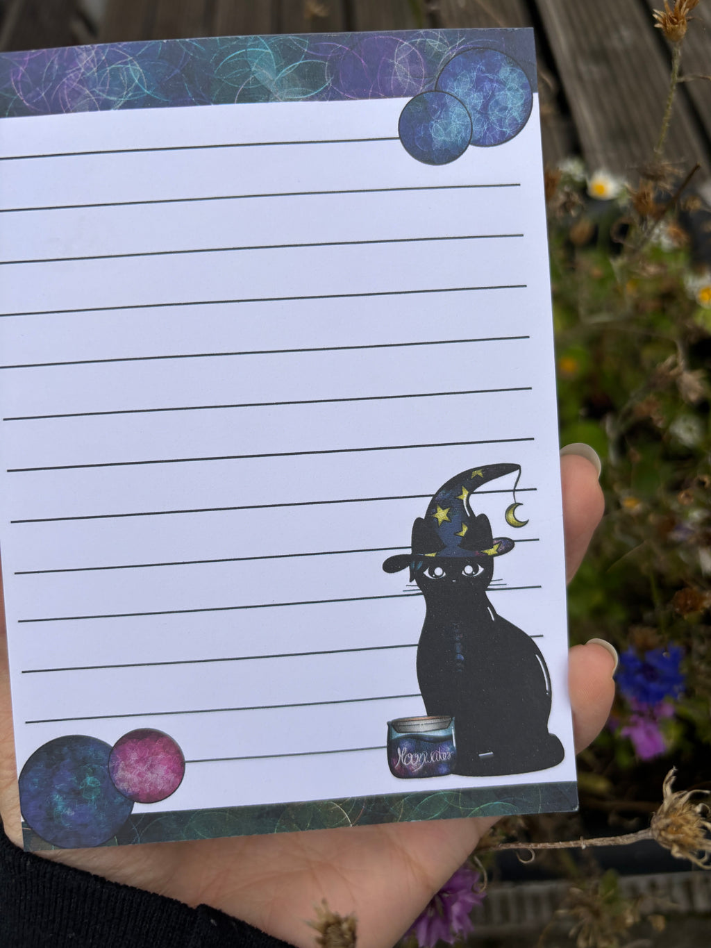 Notizblock - Hexenkatzen, A6, 50Blatt