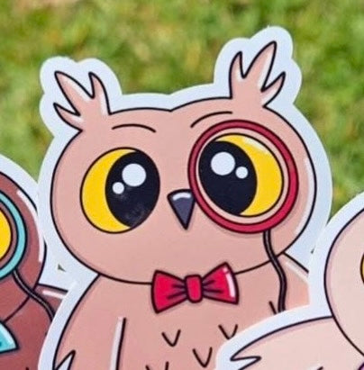 Sticker - Eulen (Brille, Monokel)