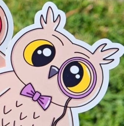 Sticker - Eulen (Brille, Monokel)