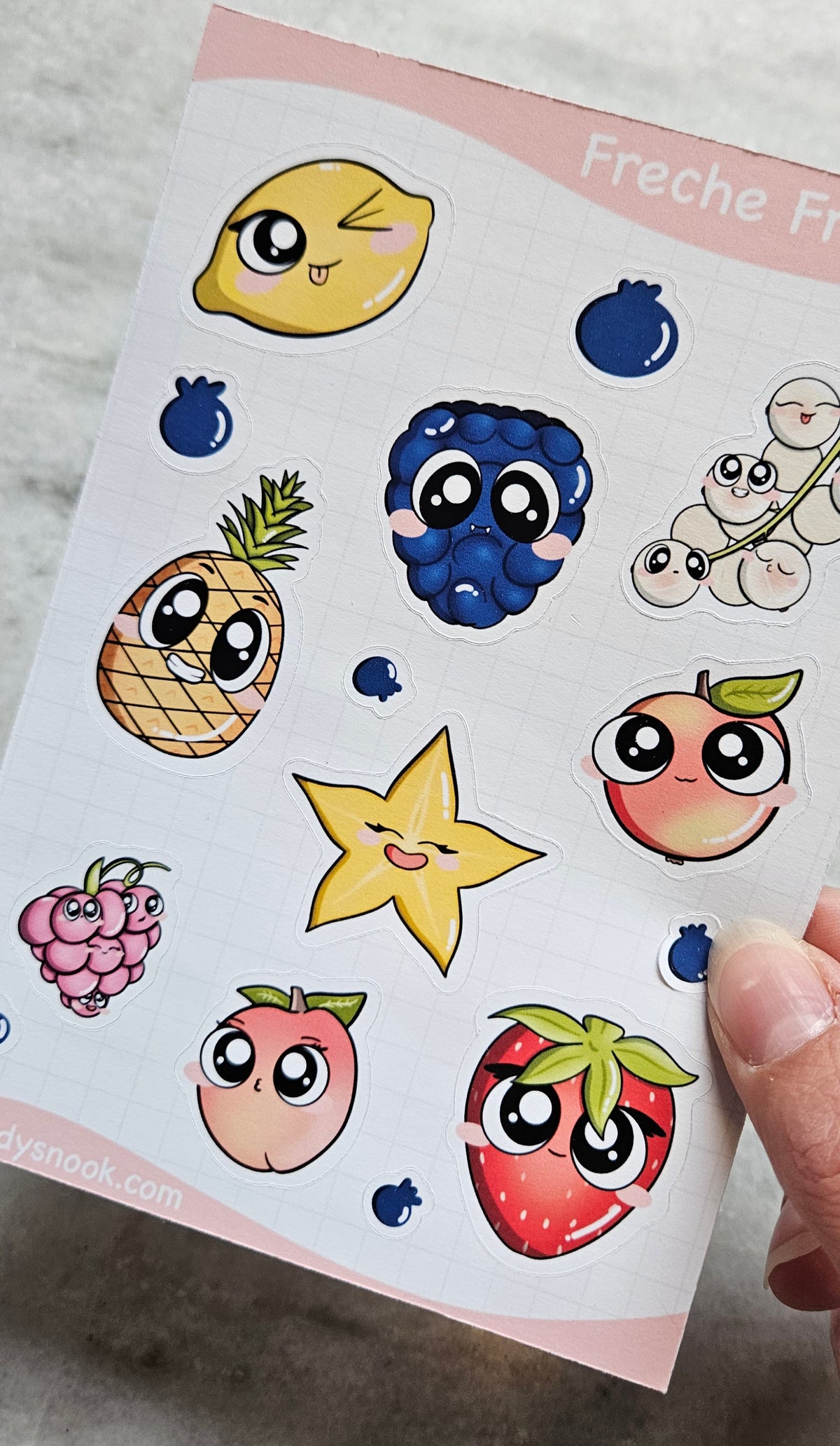 Stickerbogen - Freche Früchte