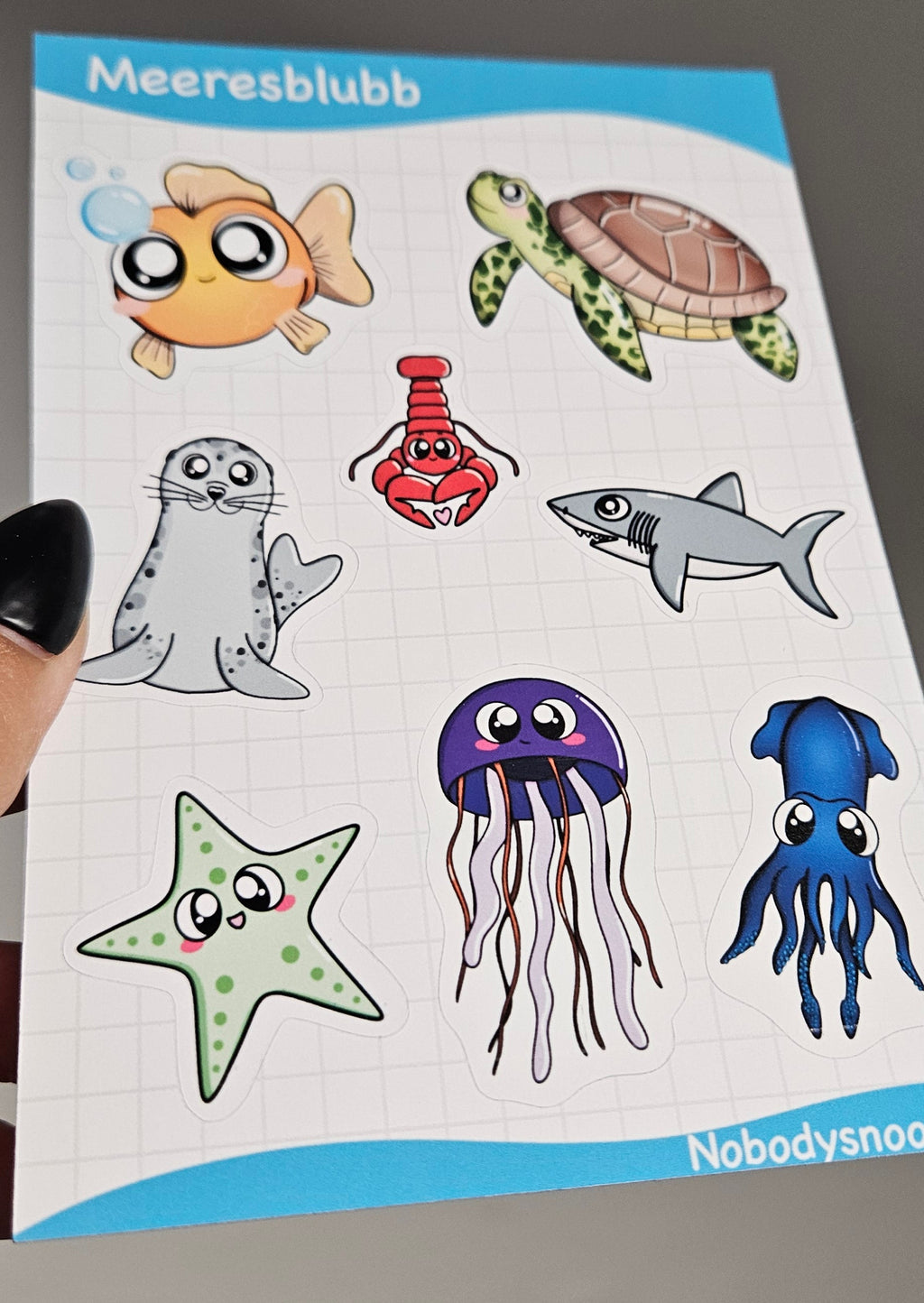 Stickerbogen - Meeresblubb