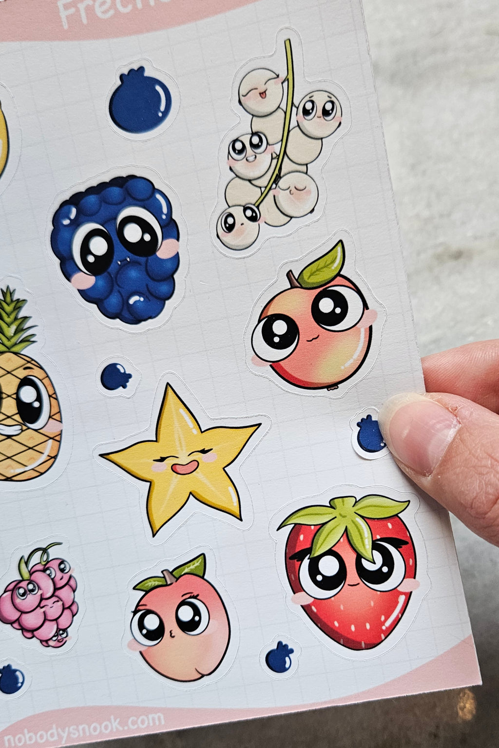Stickerbogen - Freche Früchte
