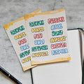 Stickerbogen - Monate