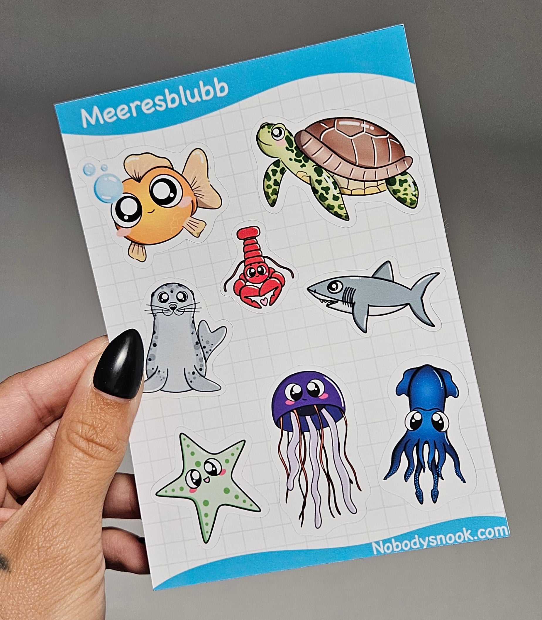 Stickerbogen - Meeresblubb