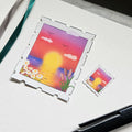 Sticker - Sonnenuntergang