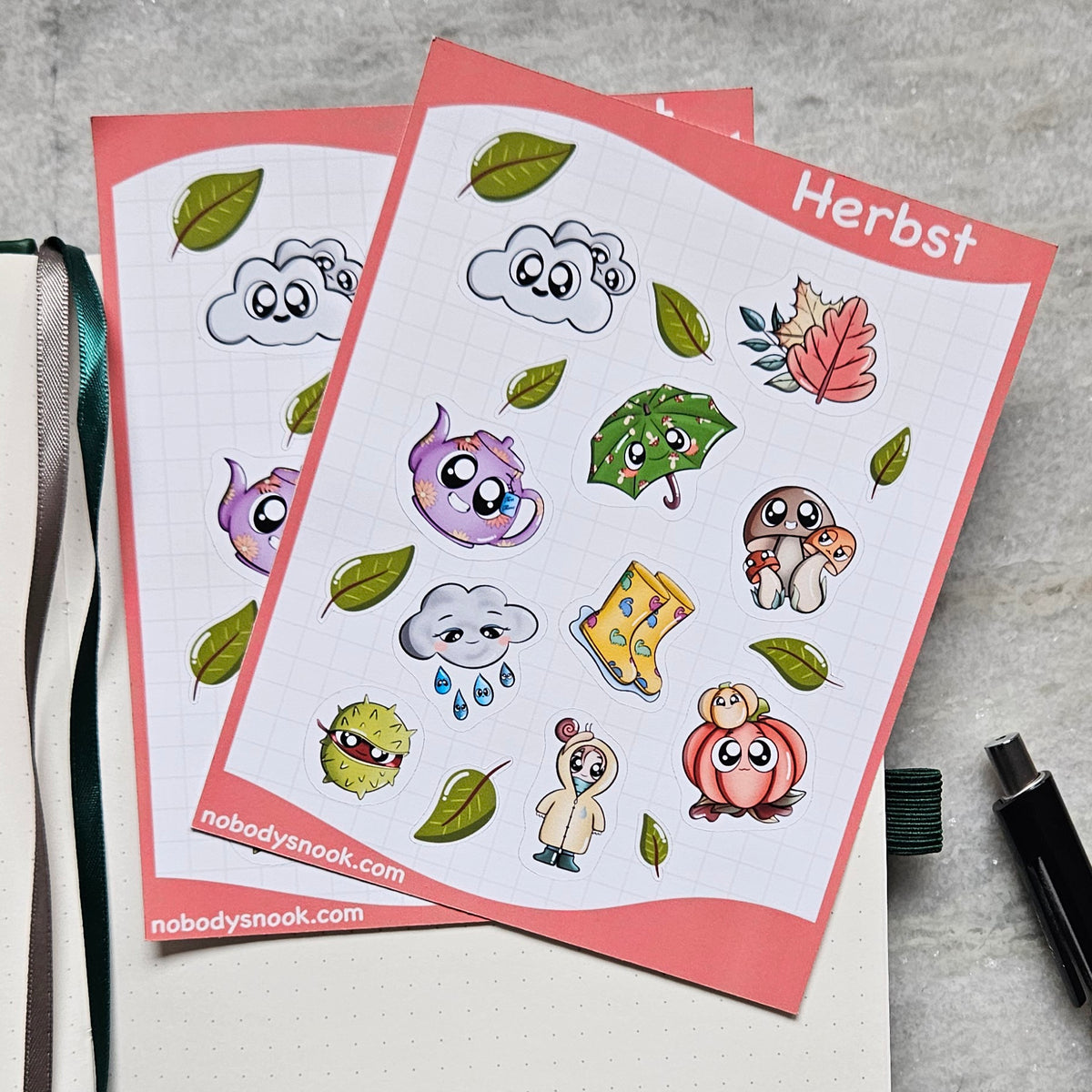 Stickerbogen - Herbst