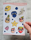 Stickerbogen - Freche Früchte