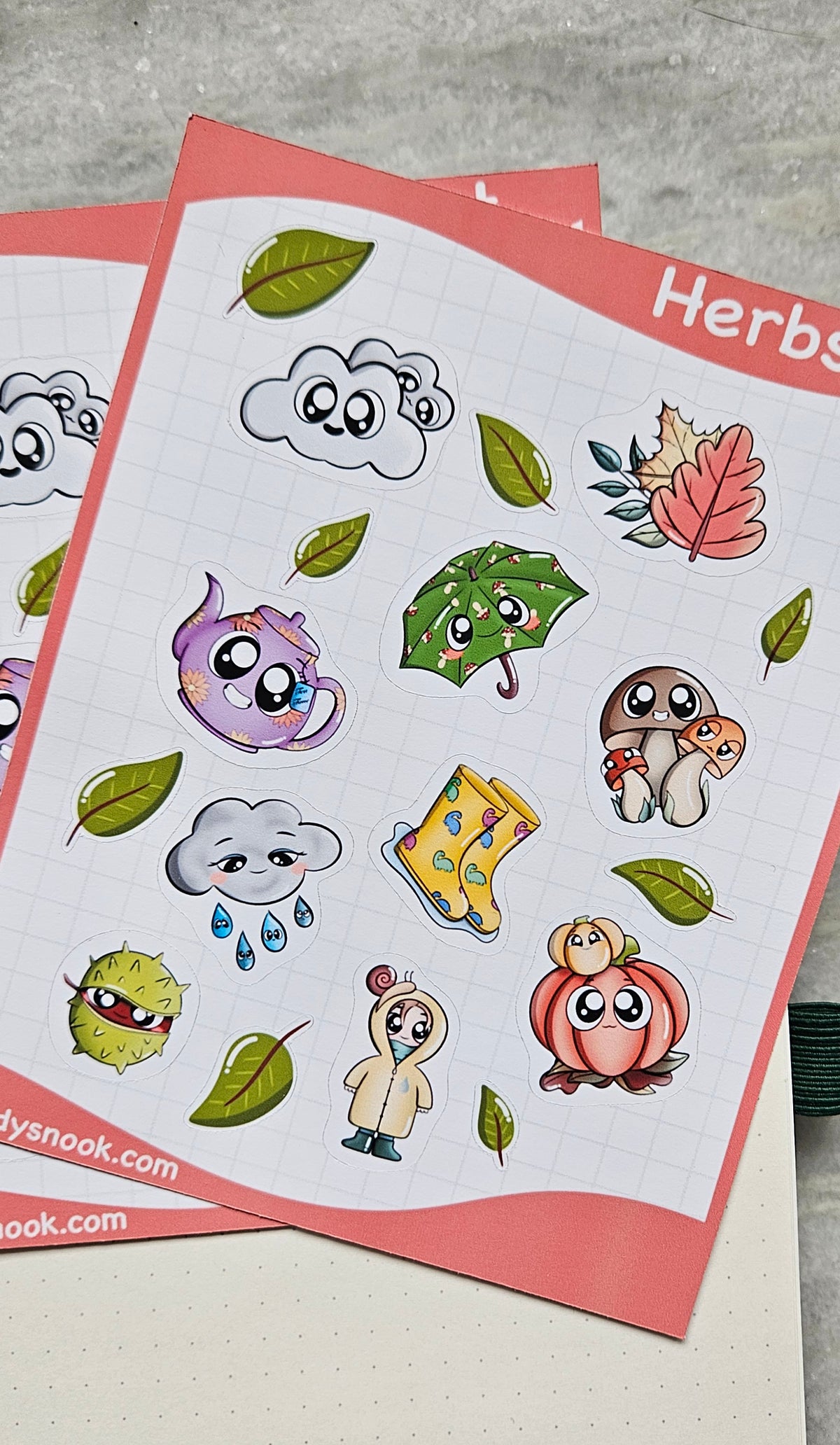 Stickerbogen - Herbst