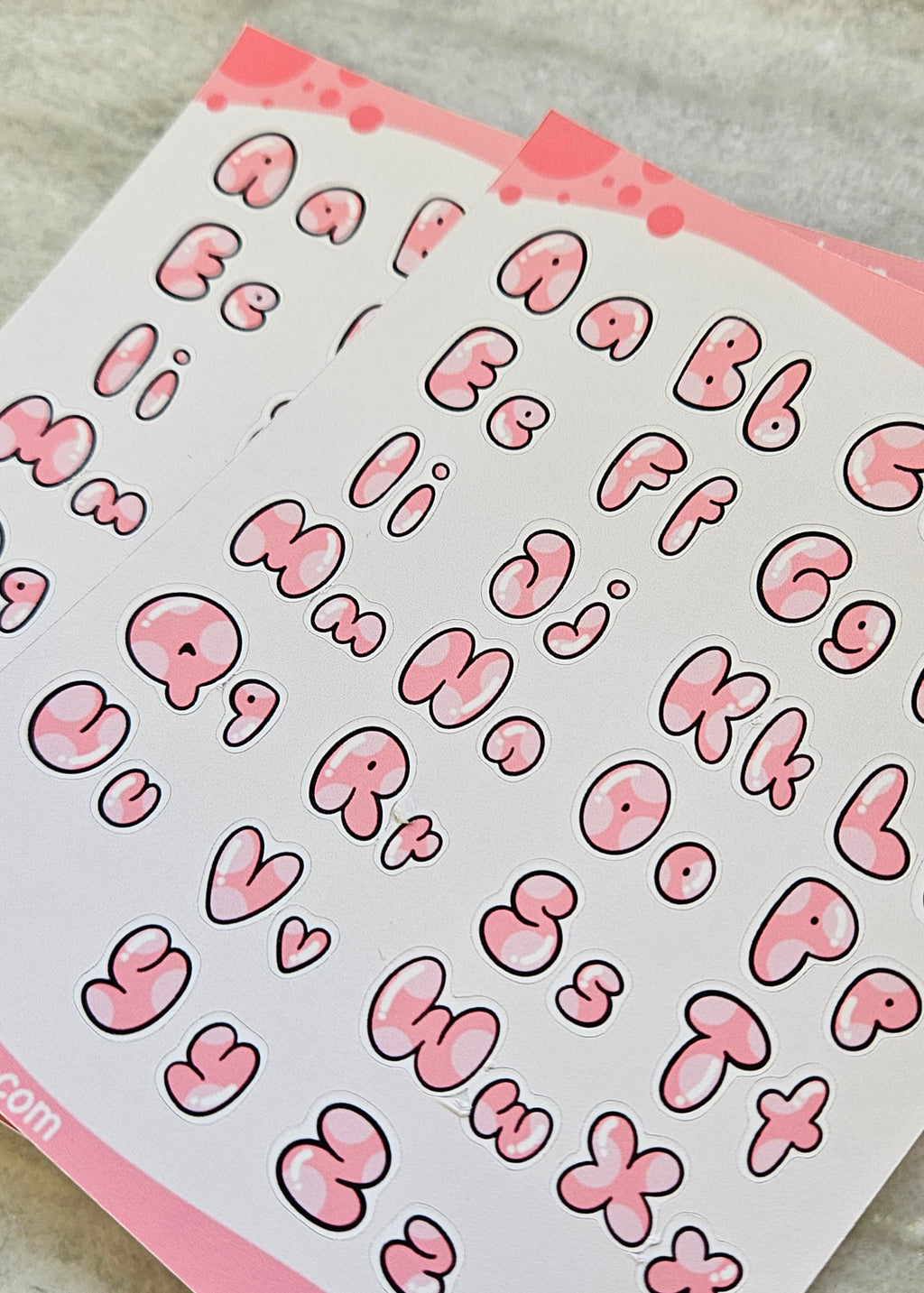B-Ware Stickerbogen - Buchstaben